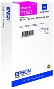 1 x Cartouche d'encre d'origine pour epson workforce wF-pRO 8590 dWF t7553 t 7553–magenta-capacité : env. 4000 pages à 5 % de couverture