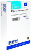 1 x Cartouche d'encre d'origine pour EPSON WorkForce Pro de 8010 DWF DW t7562 T 7562 – Cyan –-Puissance : env. 1500 pages/5%
