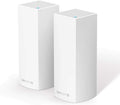 Linksys Système Wi-Fi 5 Mesh Triple Bande Velop Whw0302 Ac2200 (Routeur Wlan, Répéteur Amplificateur de Signal Jusqu’à 350 M2, pour Plus de 40 Appareils, 4 Ports ethernet, Pack de 2, Blanc)