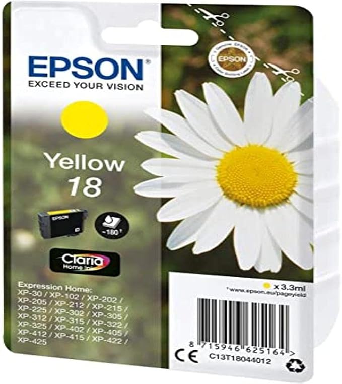 Epson C13T18044022 Inchiostro, Giallo