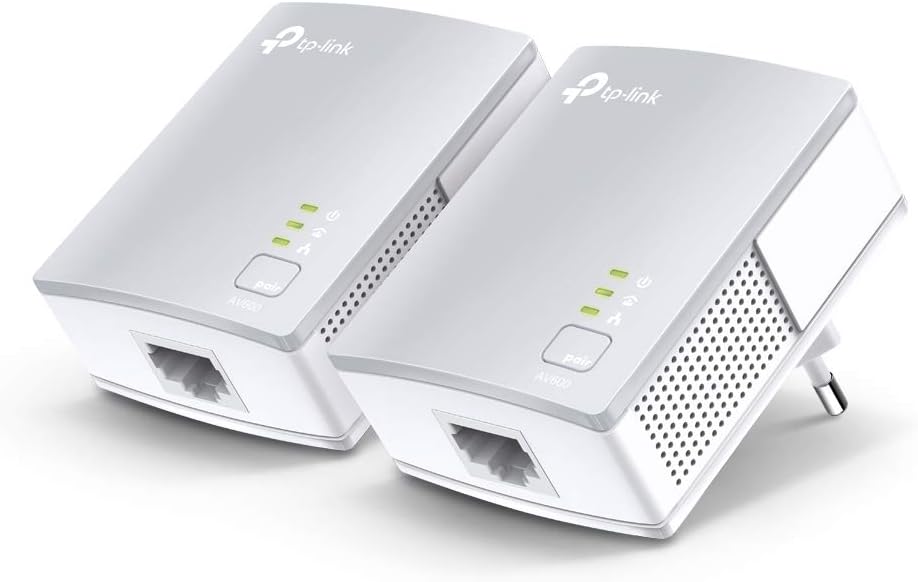 TP-Link TL-PA4010 Kit Powerline AV600Mbps, 1 Porta Ethernet, Plug & Play, Portata 300 Metri, Design in Miniatura, Ultracompatto, Modalità di Risparmio Energetico, Espandi la Rete