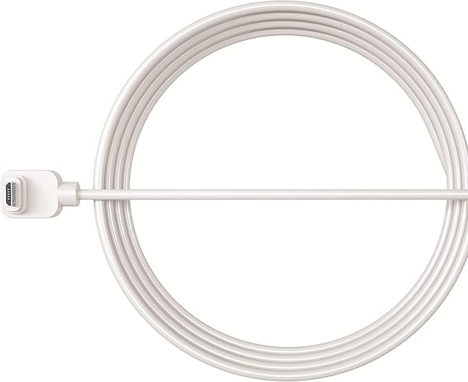 Cavo Di Ricarica Magnetico, 7,6 m, Bianco, Compatibile Solo Con Telecamera Di Sicurezza Wi-Fi Arlo Essential 1 (+XL), Per Esterni - Accessorio Certificato, VMA3700