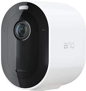 Arlo Pro3, Telecamera Aggiuntiva 2K HDR per Sistema di Videosorveglianza Wi-Fi, con faro e allarme, Visione Notturna a Colori, audio, Interno ed Esterno, Prova Arlo Secure Inclusa, Bianco