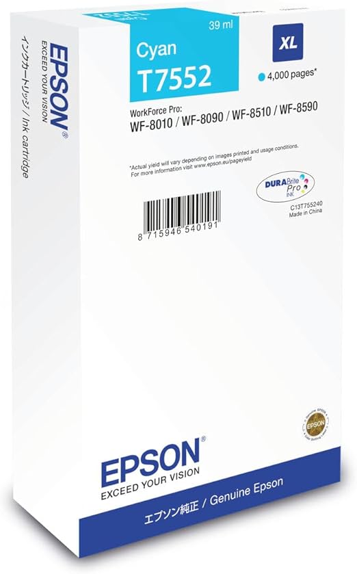Epson T7552 - 39 ml - XL - Cyan - original