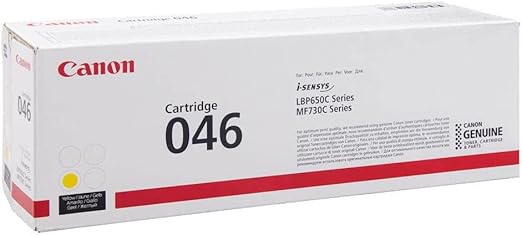 Canon Cartuccia 046 Y TONER Giallo, Rendimento 2.300 Pagine, Imballo in cartone