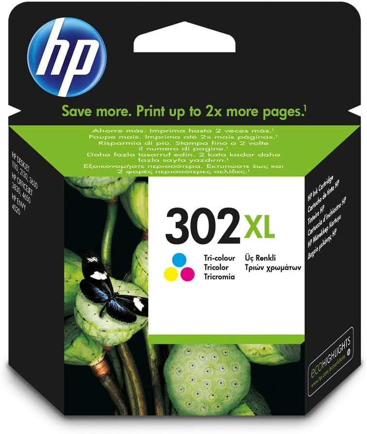 HP CARTUCCIA ORIGINALE 302XL F6U67AE COLORE (Versione XL)