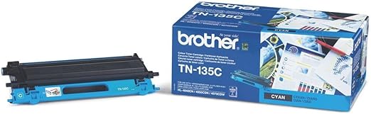 Brother TN135C Cartuccia Toner, 4000 Pagine Stampate, XL, Ciano