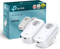 TP-Link CPL AV1200 (Débit 1200 Mbps), 1 Port Ethernet Gigabit, Prise Intégrée Version Française, Pack de 2 CPL (TL-PA8015P KIT)