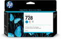 HP 728 F9J67A, Cartuccia Originale, Compatibile con Stampanti DesignJet Serie T730 e T830 e con Testina di Stampa DesignJet 729, Ciano