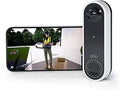 Arlo Videocitofono,Telecamera WiFi Esterno Senza Fili, Campanello Senza Fili Da Esterno, 1080p HD, Citofono Smart, Sensore Di Movimento, Interfono Casa, Sirena, Prova Arlo Inclusa Secure, Bianco