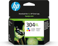 HP 304XL Tricromia, N9K07AE, Cartuccia Originale da 300 Pagine, Alta Capacità, Compatibile con Stampanti DeskJet 2620, 2630, 3720, 3730, 3750 e 3760, Envy 5010, 5020 e 5030