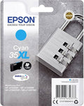 Epson 35 Serie Lucchetto, Cartuccia Originale Getto d'Inchiostro DURABrite Ultra, Formato XL, Ciano