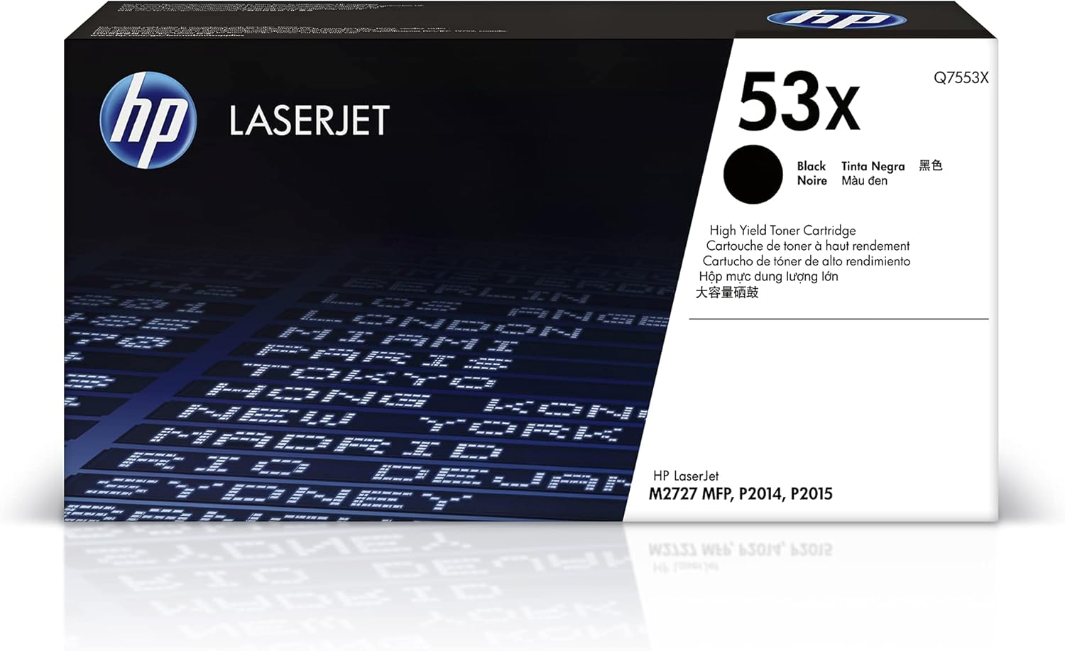 HP 53X Q7553X, Cartuccia Toner Originale da 7000 Pagine, Compatibile con le Stampanti LaserJet P2014, P2015, P2015n, P2015dn, M2727 NF e M2727 NFS, Nero