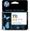HP 711 CZ132A, Cartuccia Originale, Compatibile con Stampanti DesignJet T120, T125, T130, T520, T525, T530 e Testina di Stampa DesignJet 711, Giallo