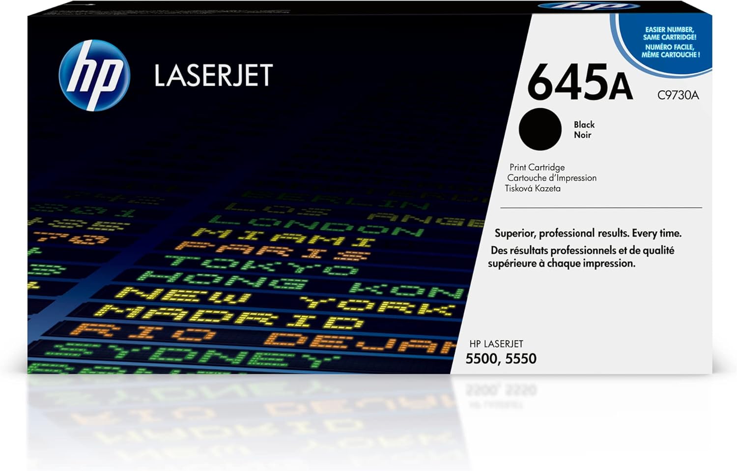 HP 645A C9730A, Cartuccia Toner Originale HP da 13000 Pagine, Compatibile con la Stampante HP LaserJet 5500, 5550, Nero