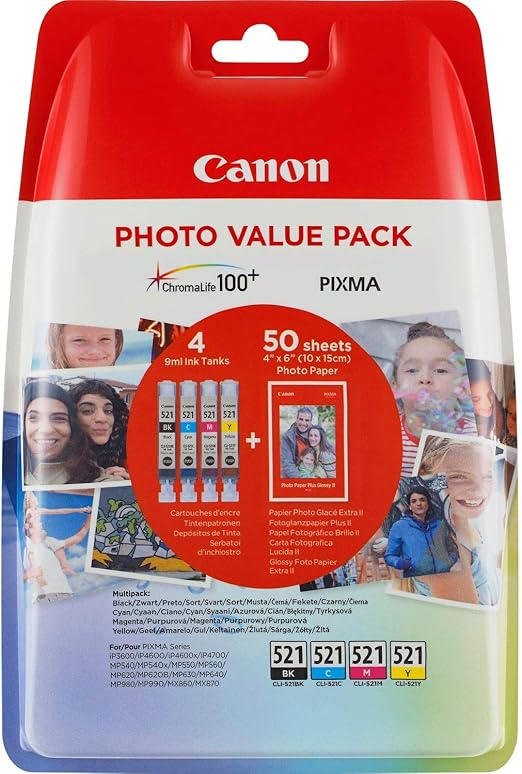 Canon 2933B010 Inchiostro, Multicolore, 4 Pezzi