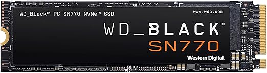 WD_BLACK SN700 2TB SSD Interno, M.2 2280 NVMe SSD con velocità fino a 5150 MB/s, 4850 MBs in scrittura, alte prestazioni per gaming, con PCIe Gen 4.0, SSD Gaming, Nero