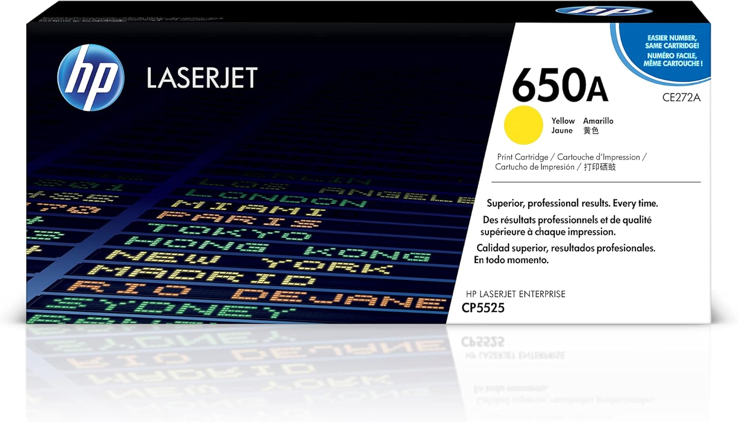Hewlett Packard HP 650A - Gelb - Original - Laserjet - Tonerpatrone (CE272A) - für Color Laserjet Enterprise CP5520, CP5525, M750