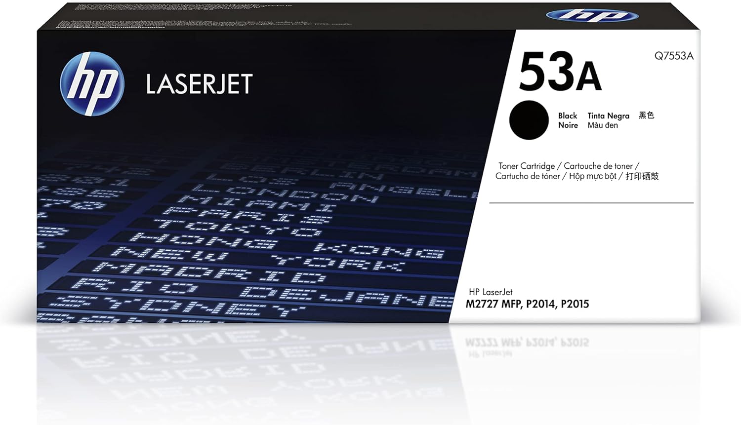 HP 53A Q7553A, Cartuccia Toner Originale da 3000 Pagine, Compatibile con le Stampanti LaserJet P2014, P2015, P2015n, P2015dn, M2727 NF e M2727 NFS, Nero