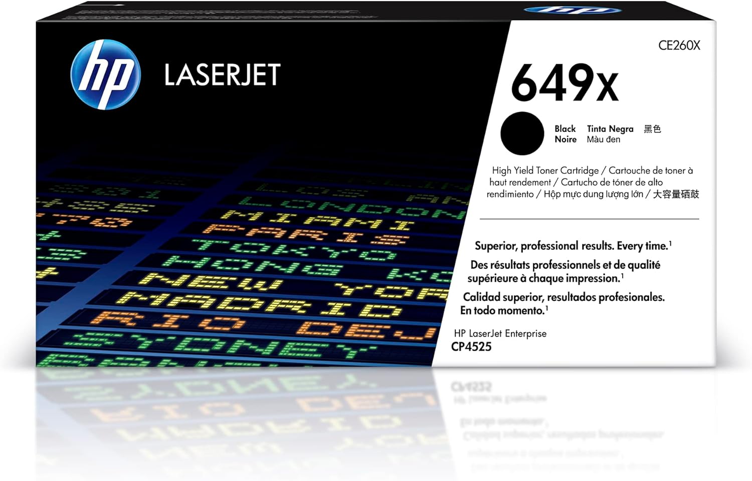HP 649X CE260X, Cartuccia Toner Originale HP da 17000 Pagine, Compatibile con la Stampante HP LaserJet Enterprise CP4525, Nero