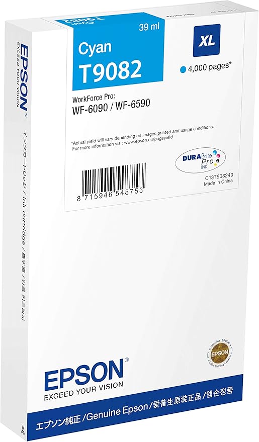 Epson WF-6xxx Cartouche d'encre d'origine Cyan XL