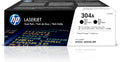 HP 304A CC530AD, Multipack da 2 Toner Originali HP da 3500 Pagine, Compatibile con le Stampanti HP LaserJet CP 2025, CM 2320 mfp, Nero