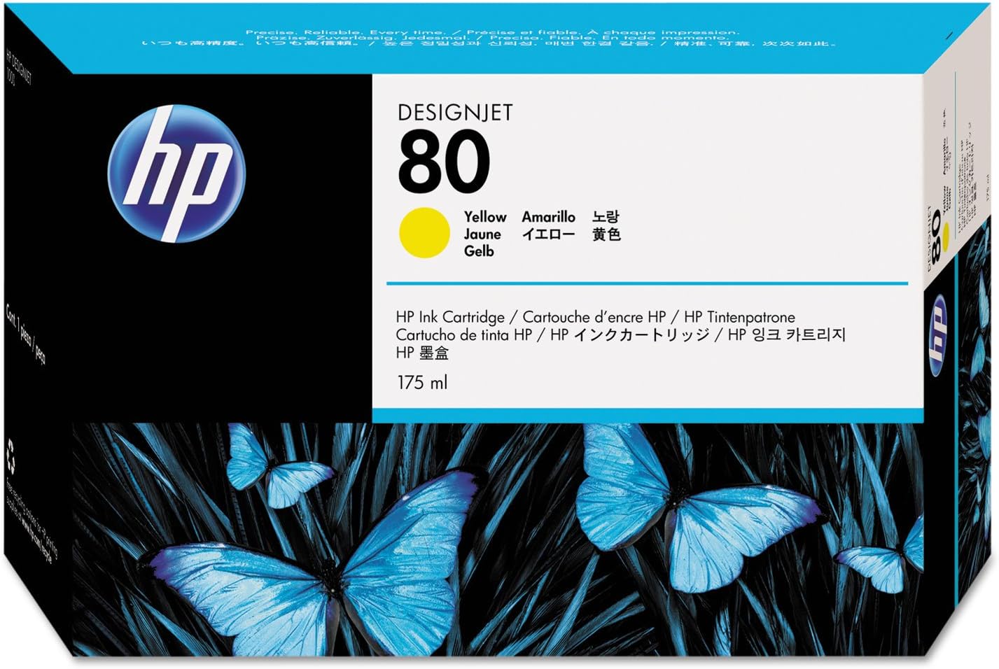 Hewlett Packard HP 80 - Gelb - Original - Tintenpatrone - für DesignJet 1050c, 1050c Plus, 1055cm, 1055cm Plus