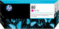 HP 80 C4822A, Cartuccia Originale da 100 Pagine, Compatibili con Stampanti DesignJet Serie 1000, Magenta