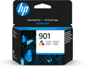 HP 901 CC656AE, Cartuccia Originale da 360 Pagine, Compatibile con Stampanti OfficeJet All-in-One 4500, J4580 e J4680, Tricromia