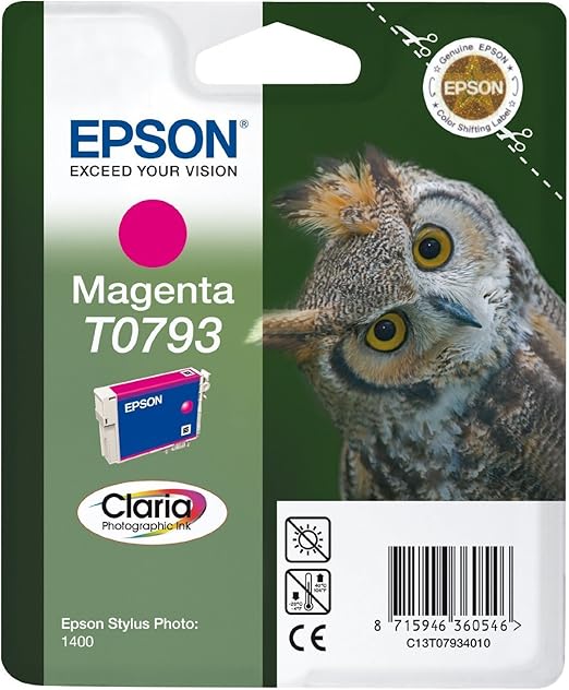 Epson T079340/10/20 Stylus Photo 1400 Inkjet/Getto d'Inchiostro Cartuccia Originale