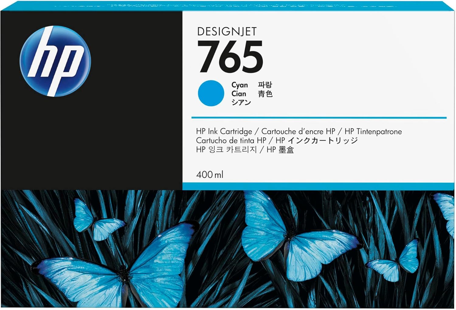 HP 765 400 ml Ciano Ink Cartridge DesignJet T7200