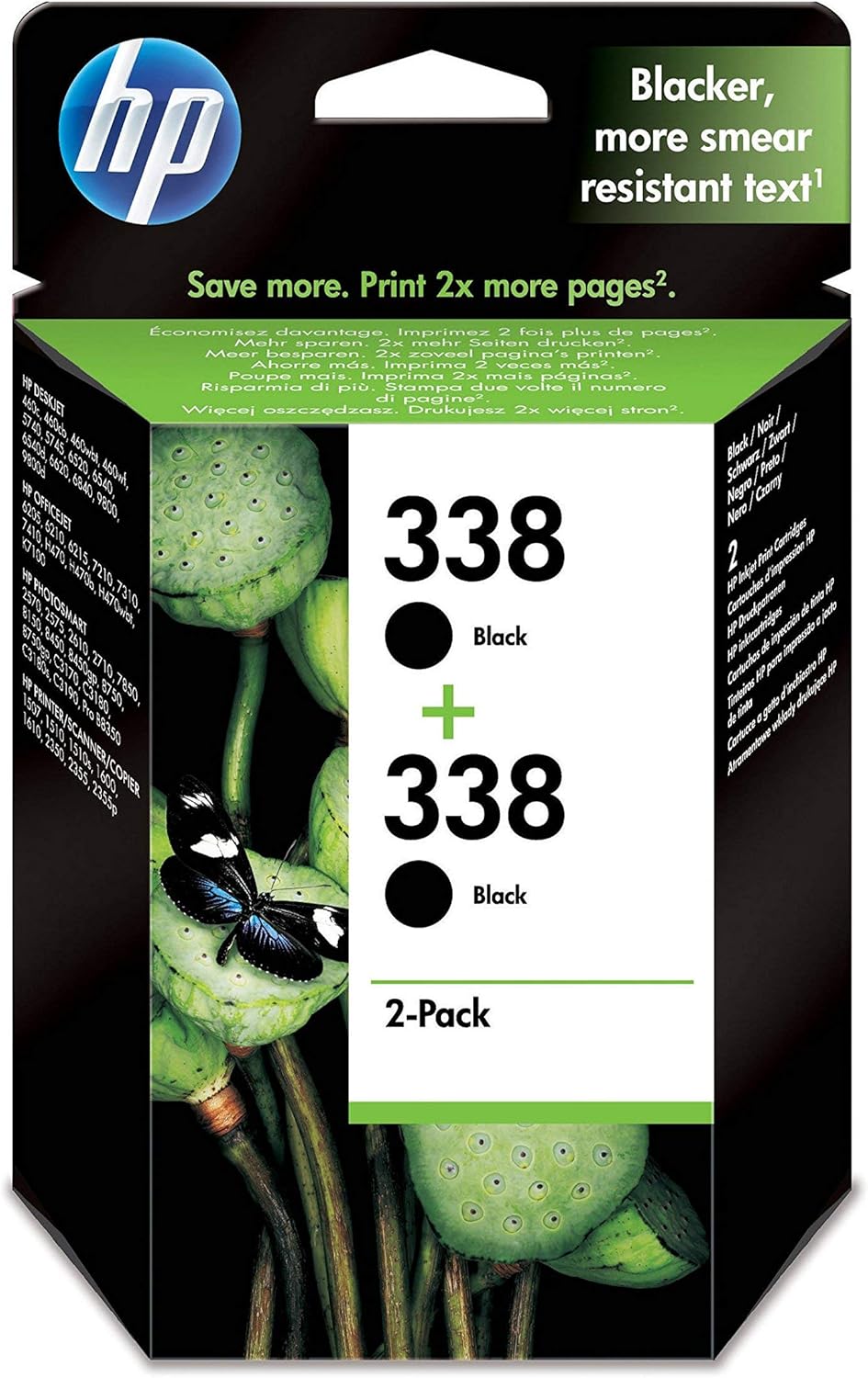 HP Hp 338 Nero Ink 2-Pack Vivera