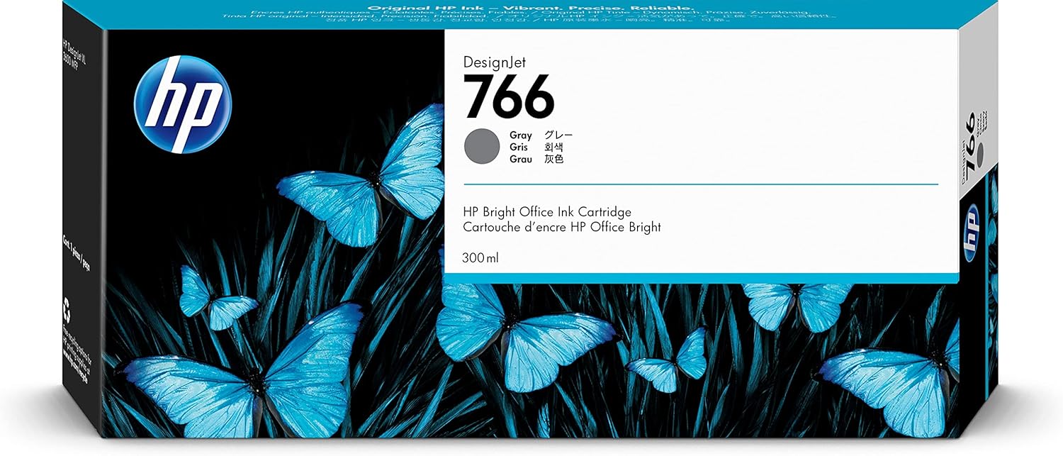 HP 766 cartucho de tinta 1 pieza Original Rendimiento estándar Gris
