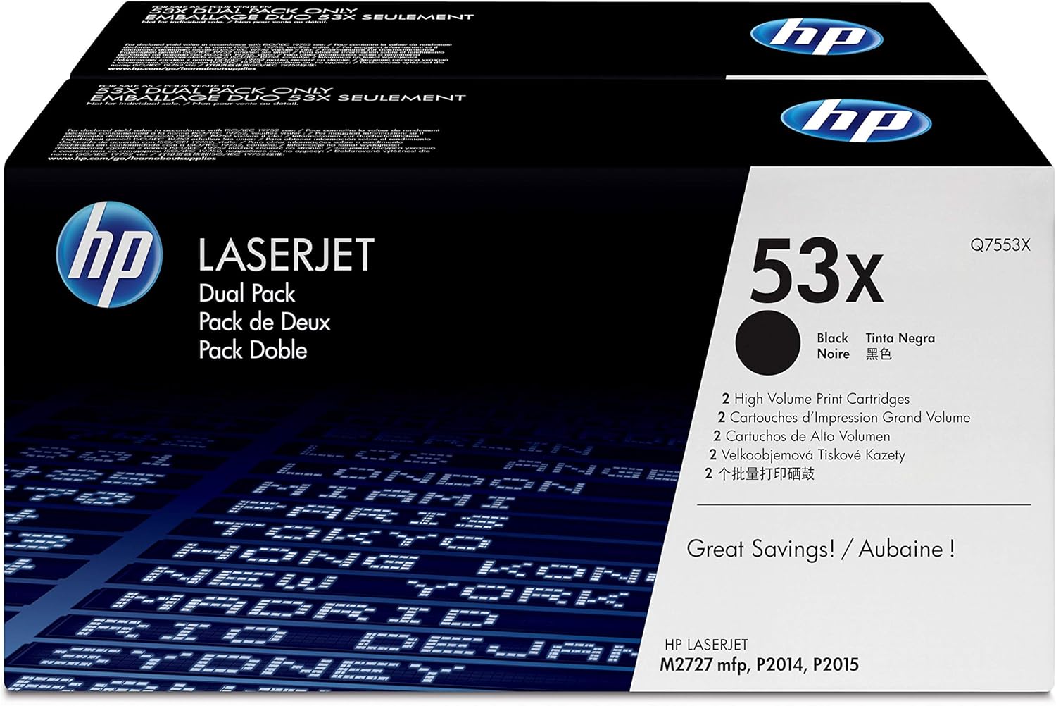 Originale HP Q7553XD Conf. 2 Toner alta capacità 53X nero